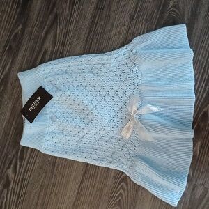 Dog Blue Sweater Dress XL NWT Delifur